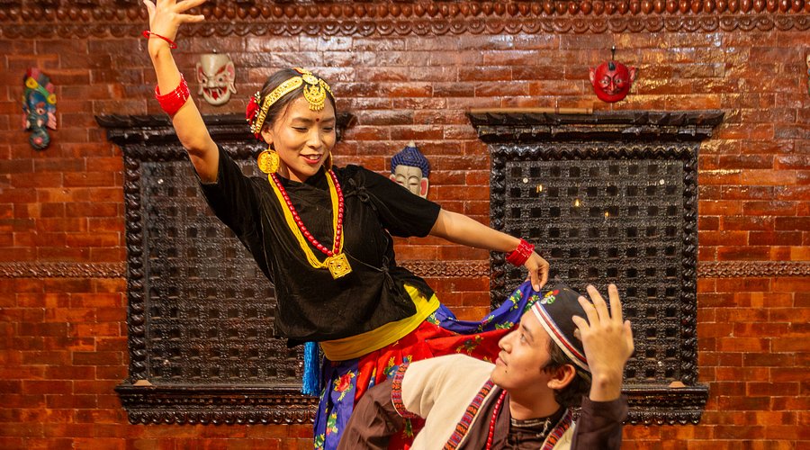Traditional Nepali cultural dance performance